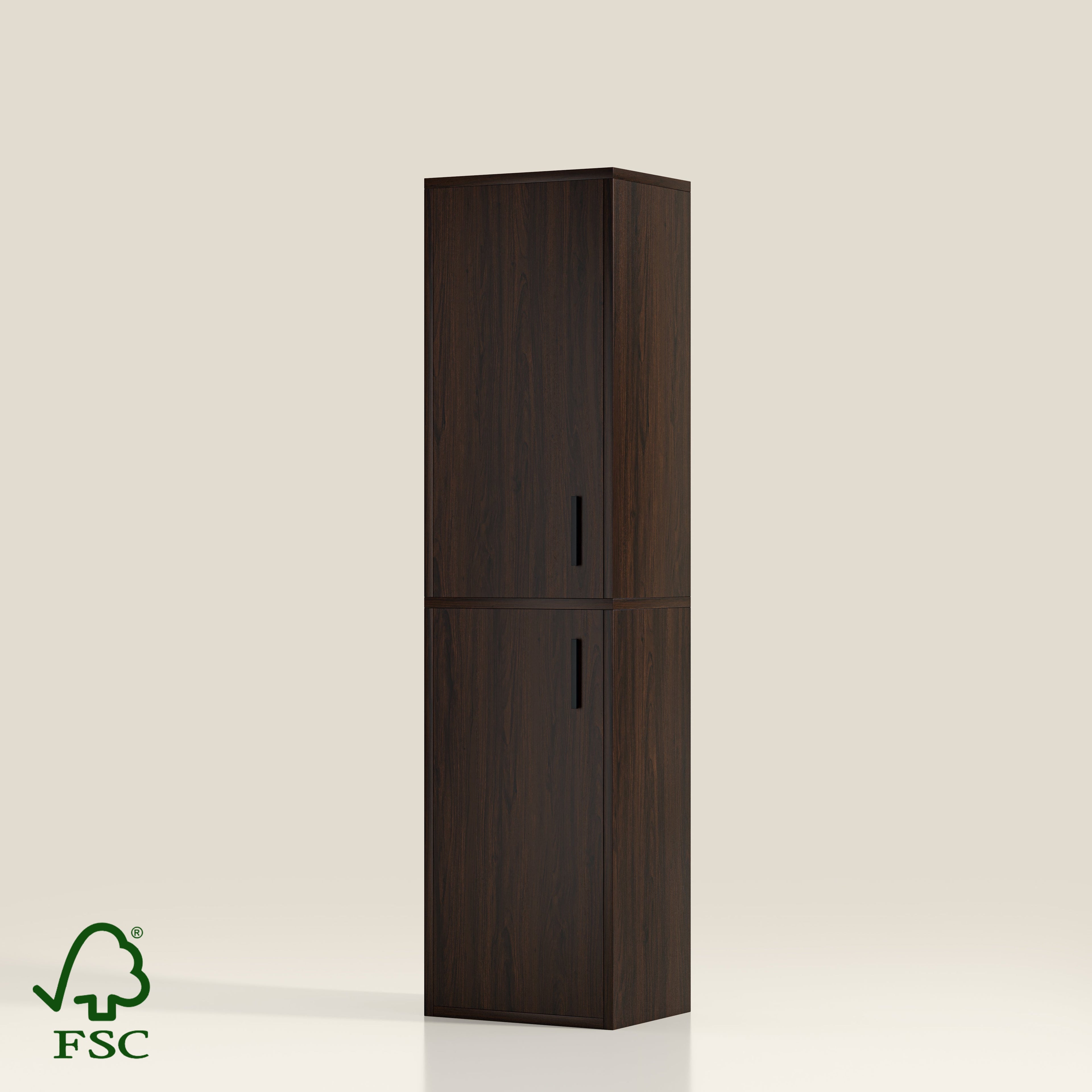 YOWOS 7-Tier Tall Wood Shoe Storage Cabinet with Doors-Clearance Sale-9 left